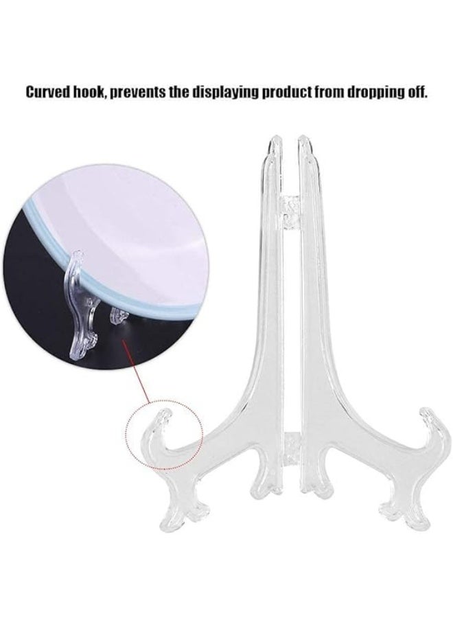 حامل عرض بلاستيكي قابل للطي - متعدد الاستخدامات - مثالي لعرض الصور، الكتب، الأطباق، وغيرها من الديكورات المنزلية. يتميز بتصميم أنيق وقابل للطي لسهولة التخزين والنقل. 12 قطعه - Image 3