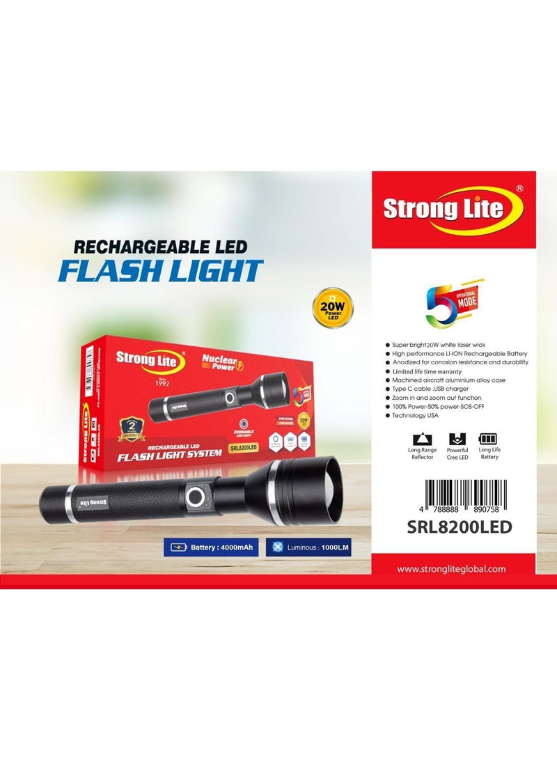 مصباح LED قابل لإعادة الشحن من سترونج لايت SRL8200