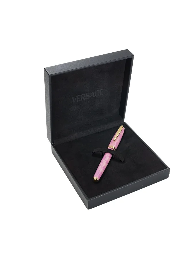 VERSACE Light Pink Pen with Gold Trims