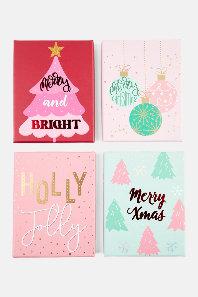 VOTUM 4 Piece Of Gift Card Holders, Red - Image 1