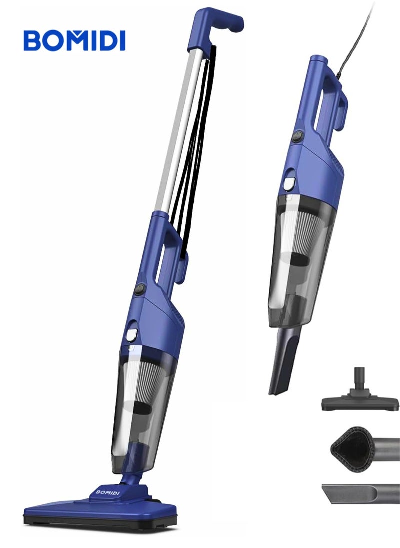 BOMIDI Portable Handheld Vacuum Cleaner with 17000Pa Strong Power 900mL Dust Cup, Quiet Suction- Stick Vacuum Cleaner for Wood, Carpet, Tile Floors S9- Blue  - Image 1