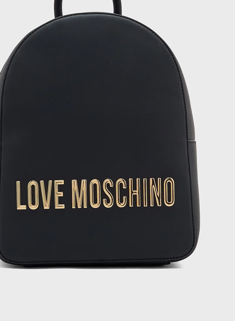 لوف موسكينو Top Handle Zip Over Backpack