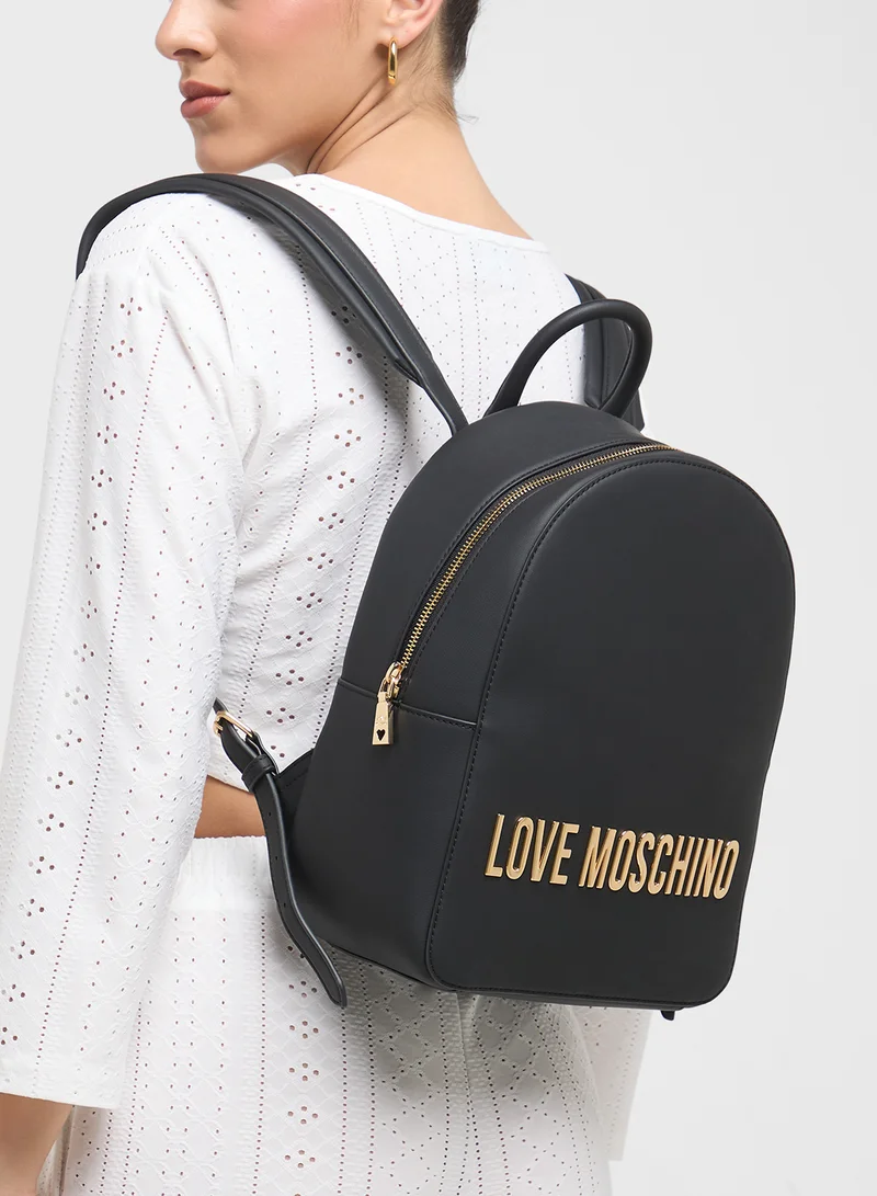 لوف موسكينو Top Handle Zip Over Backpack
