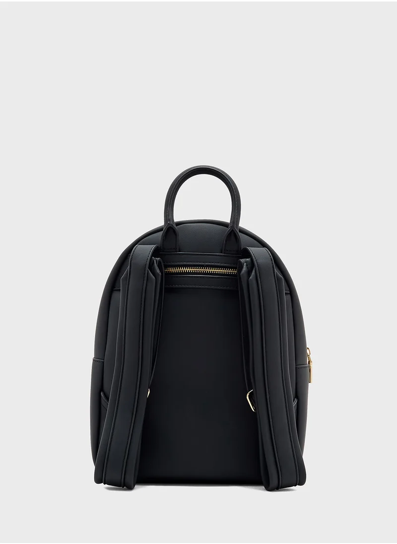 لوف موسكينو Top Handle Zip Over Backpack