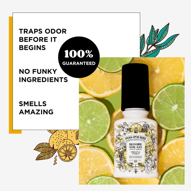 Poo-Pourri Before-You-Go Toilet Spray 2-Ounce Bottle, Original (PP-002) - Image 3