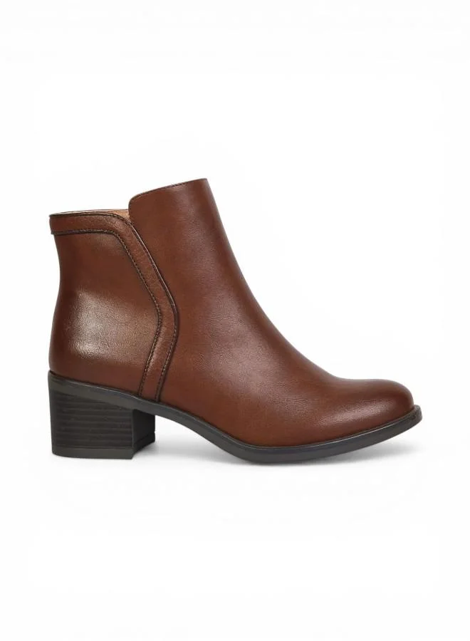 Bata Classic Block Heel Ankle Boots