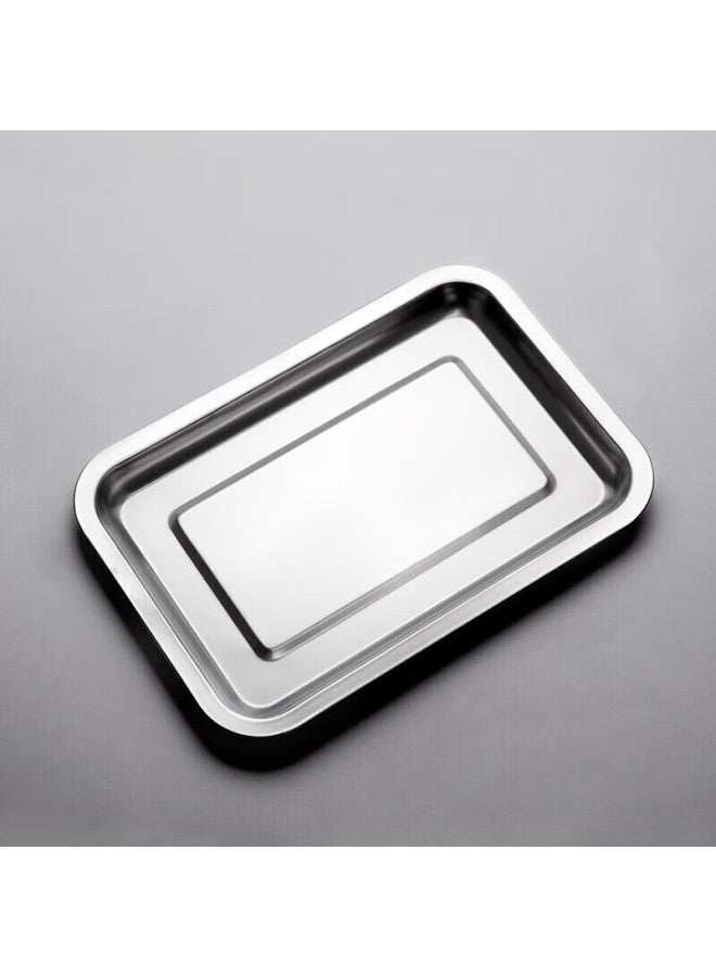 kawatu Kawatu Stainless Steel Baking Tray, Serving Tray, Dinner Plate, Barbecue Grill, Oven Baking Tray, Barbecue Tool Accessory, Set Of Two  - Image 5