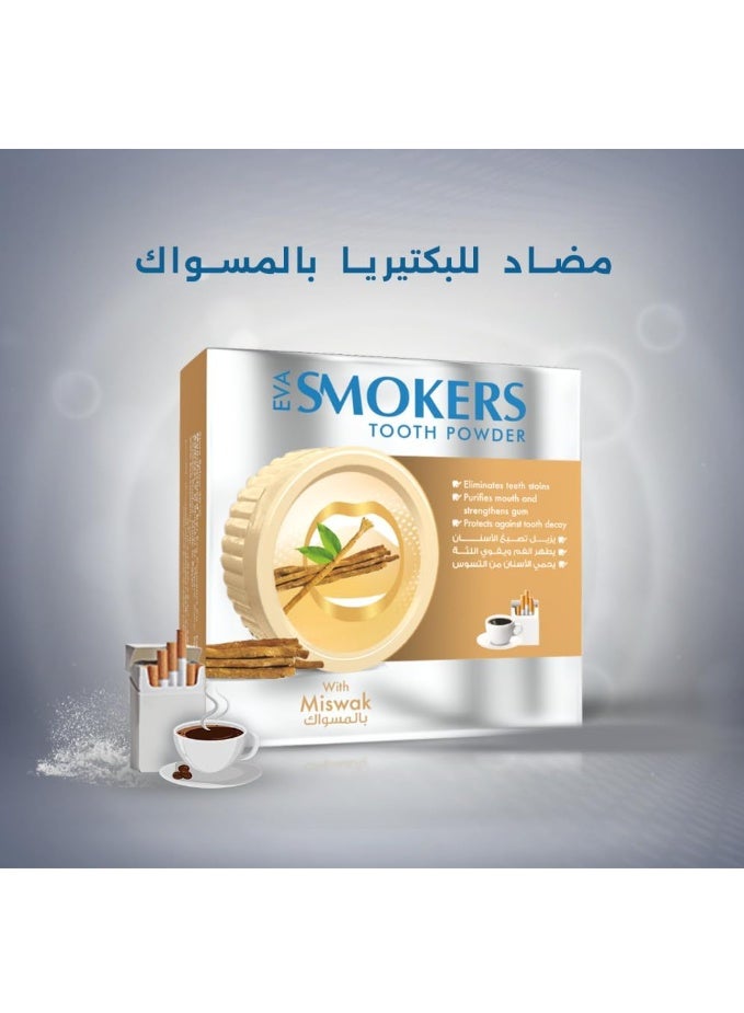 Eva Smoker Cleansing Tooth Powder With Miswak 40 Gm - Image 2