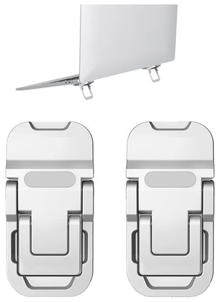 2PCS Alloy Mini  Foldable Laptop Stand, Portable Computer Keyboard Riser with 2 Adjustable Angles, Self-Adhesive Invisible Notebook Stand and Keyboard Lift for Desk - pzsku/ZE5EE8F7343A0954B8ABAZ/45/1750777445/49b4b438-b9f5-400a-9649-be1004fc039f