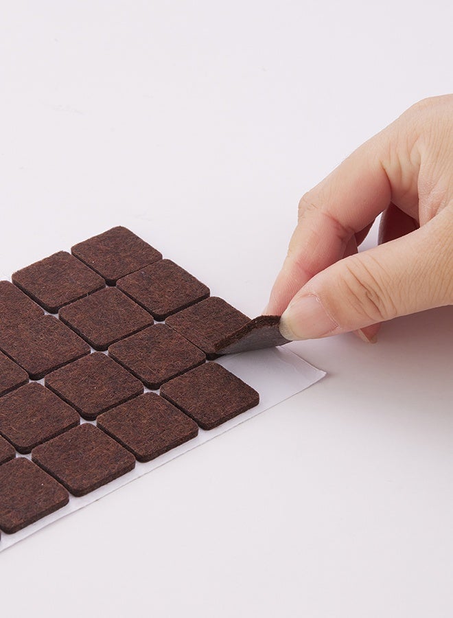 LAWAZIM Snail Non-Slip Furniture Pads - 44 Piece, Square Self Adhesive Felt Floor Protectors for Chairs Tables Sofas Desks Hard Floors Anti Scratch Noise Reducing - Image 3