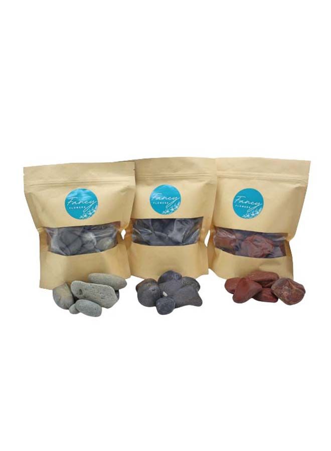 FANCY FLOWERS Filler RED  Pebbles River Stones For Plants, Succulent Soil Cover, Crafts, 5Lbs - Image 3