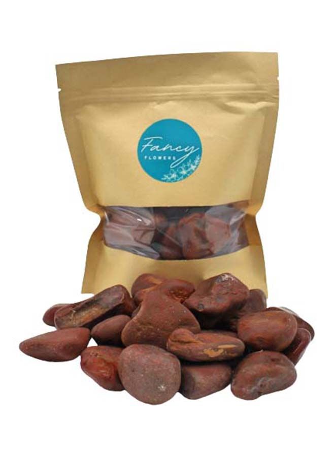 FANCY FLOWERS Filler RED  Pebbles River Stones For Plants, Succulent Soil Cover, Crafts, 5Lbs - Image 1