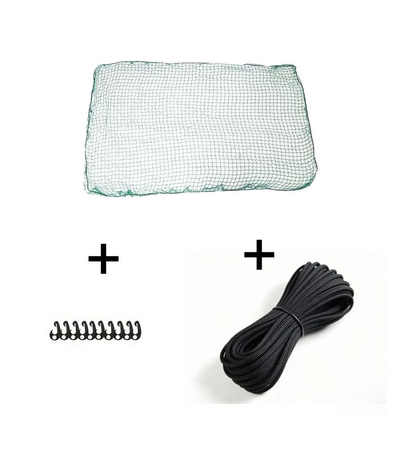 Heavy Duty Truck Cargo Net With Elastic Ropes And 10 Hooks Durable Polyethylene Cover For Secure Transport Of Luggage On Rooftops Trailers Or Extended Trailers 150 Cm X 200 Cm - Image 1