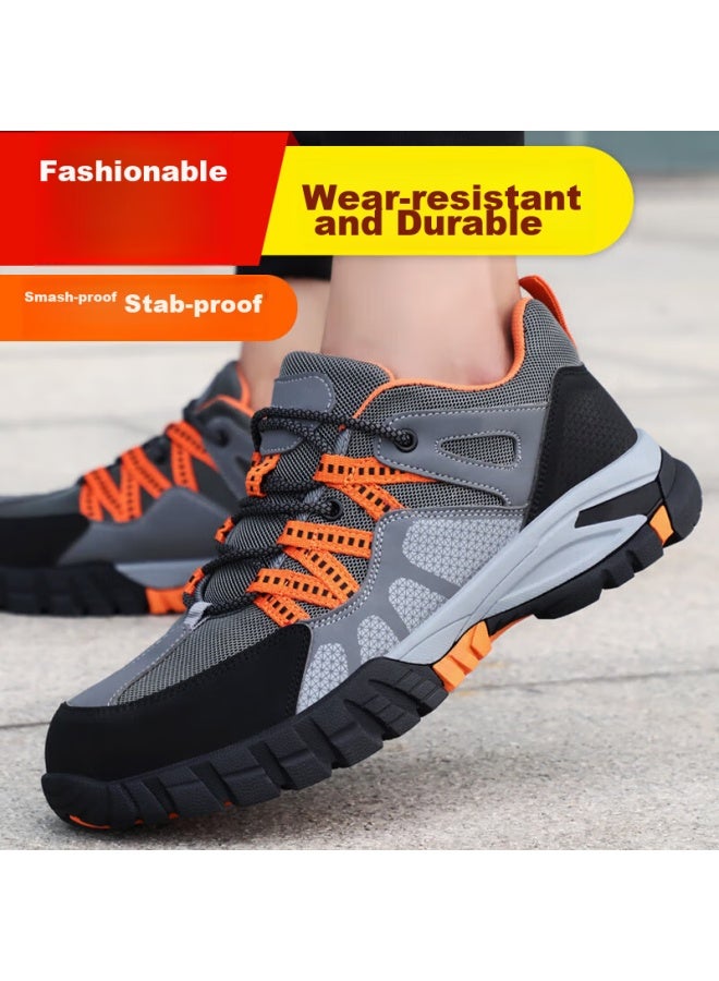 Jingtu Jingtu Safety Shoes For Men, Summer Breathable, Steel Toe Cap, Puncture-resistant, Wear-resistant, Construction Site Safety Work Shoes 1105 Size 42 - Image 4