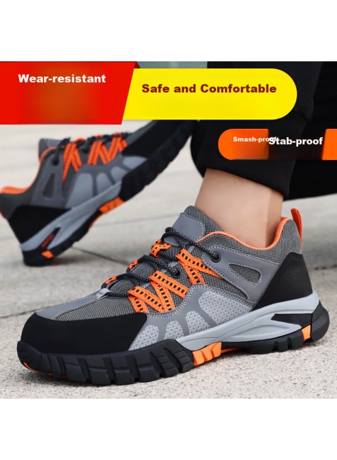 Jingtu Jingtu Safety Shoes For Men, Summer Breathable, Steel Toe Cap, Puncture-resistant, Wear-resistant, Construction Site Safety Work Shoes 1105 Size 42 - Image 3