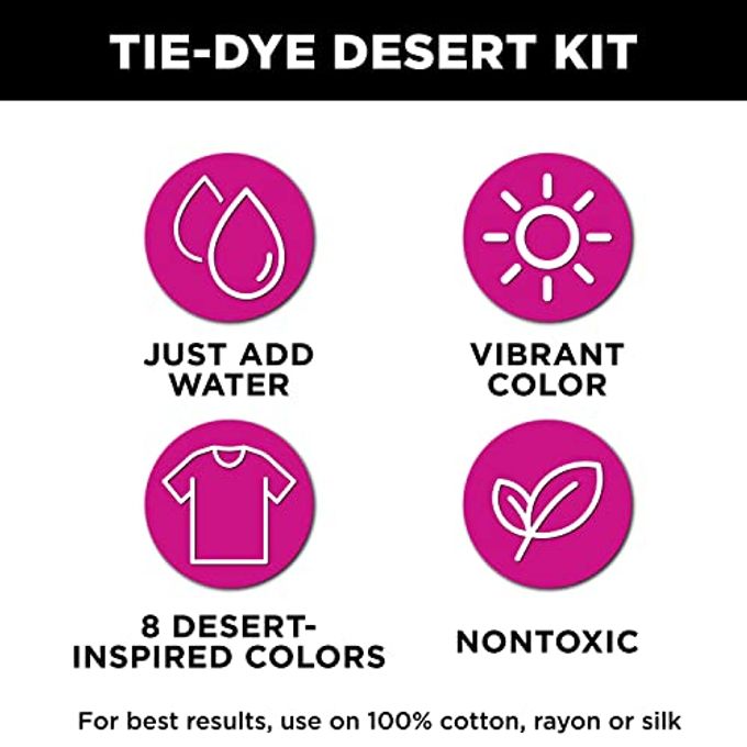 Tulip One-Step Tie-Dye Kit Desert Set, Easy for Beginner Skill Levels, 8 Easy Squeeze, Pre-Filled Bottles, Nature Inspired Wilderness Colors - Image 3