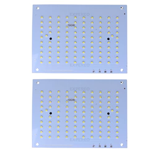 EXPEREO إكسبيريو® 100 واط LED MCPCB || LED عالي اللمعان || 140 لومن لكل واط - اللون: أبيض - 6500 كيلفن || عمر افتراضي: 50000 ساعة || حجم PCB - 166 مم × 120 مم - عبوة من 1 - Image 2