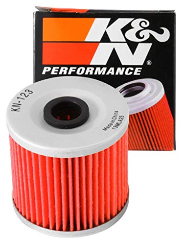 K+N K&N Motorcycle Oil Filter: High Performance, Premium, Designed to be used with Synthetic or Conventional Oils: Fits Select Kawasaki Vehicles, KN-123 - Image 1