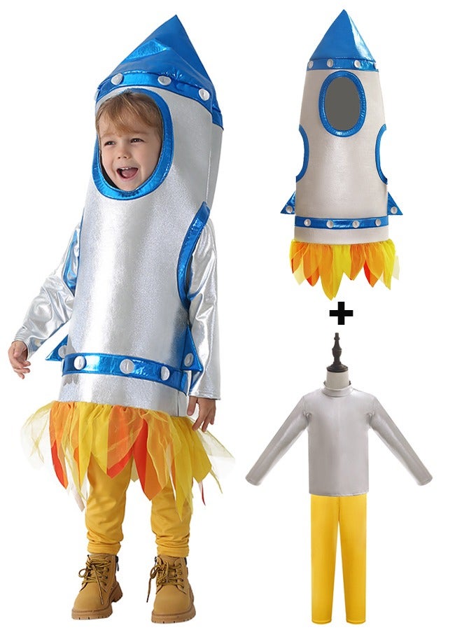 3 Piece Children's Rocket Costume Role Play Set Suitable For 3-14 Years Old - Image 4