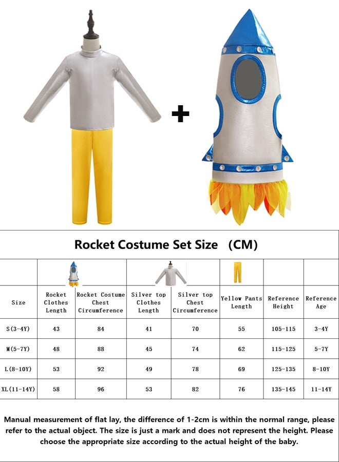 3 Piece Children's Rocket Costume Role Play Set Suitable For 3-14 Years Old - Image 5