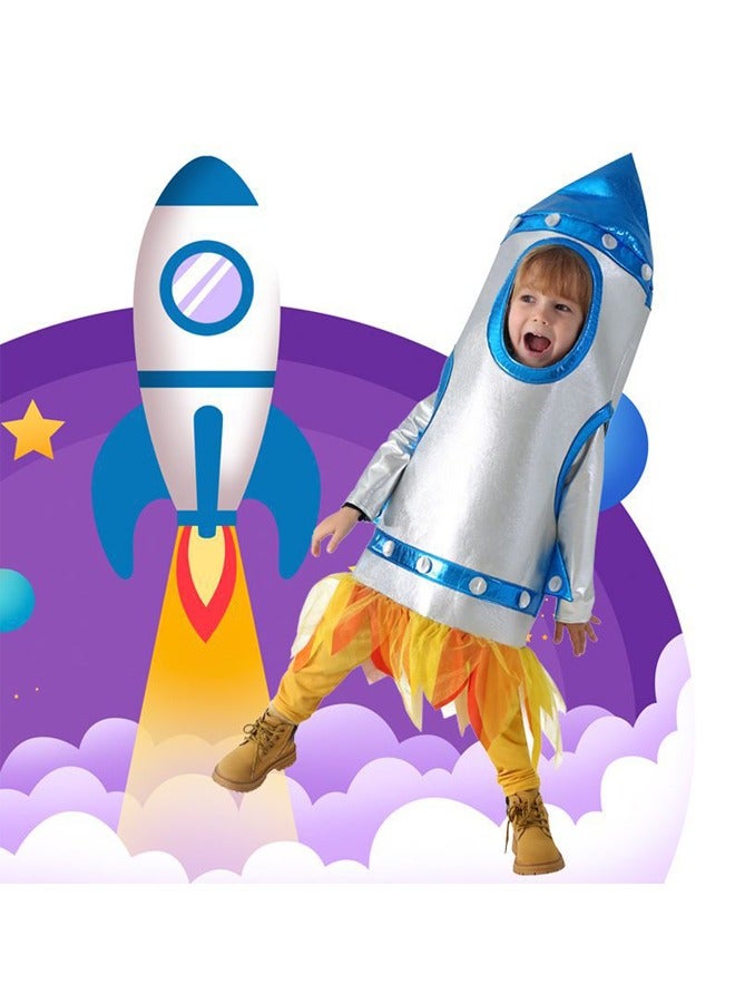 3 Piece Children's Rocket Costume Role Play Set Suitable For 3-14 Years Old - Image 1
