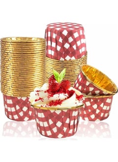 Muffin Cake Capsule Square Patterned Red-Gold 25 Pcs - pzsku/ZE5EF089B5C0AED00FD80Z/45/_/1737051677/14edb8b5-4143-46cd-88be-2a38b31f78d1