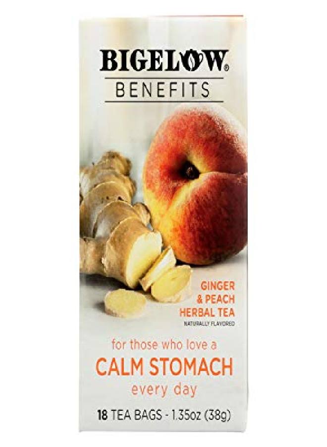 Bigelow Tea Bigelow Benefits Herbal Tea Ginger Peach 18 Count (Pack Of 2) - Image 2