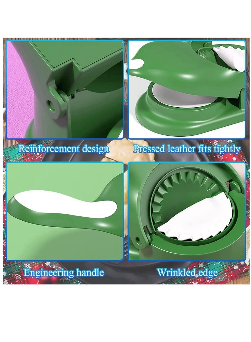 Womdee Dumpling Maker Machine, Womdee 2 in 1 Dumpling Skin Maker Dumpling Moulds,  Diy Artifact Manual Dough Pressing Tool, Tortilla Empanadas Maker Mold Wrapper Making Machine for Home, Kitchen - Image 3