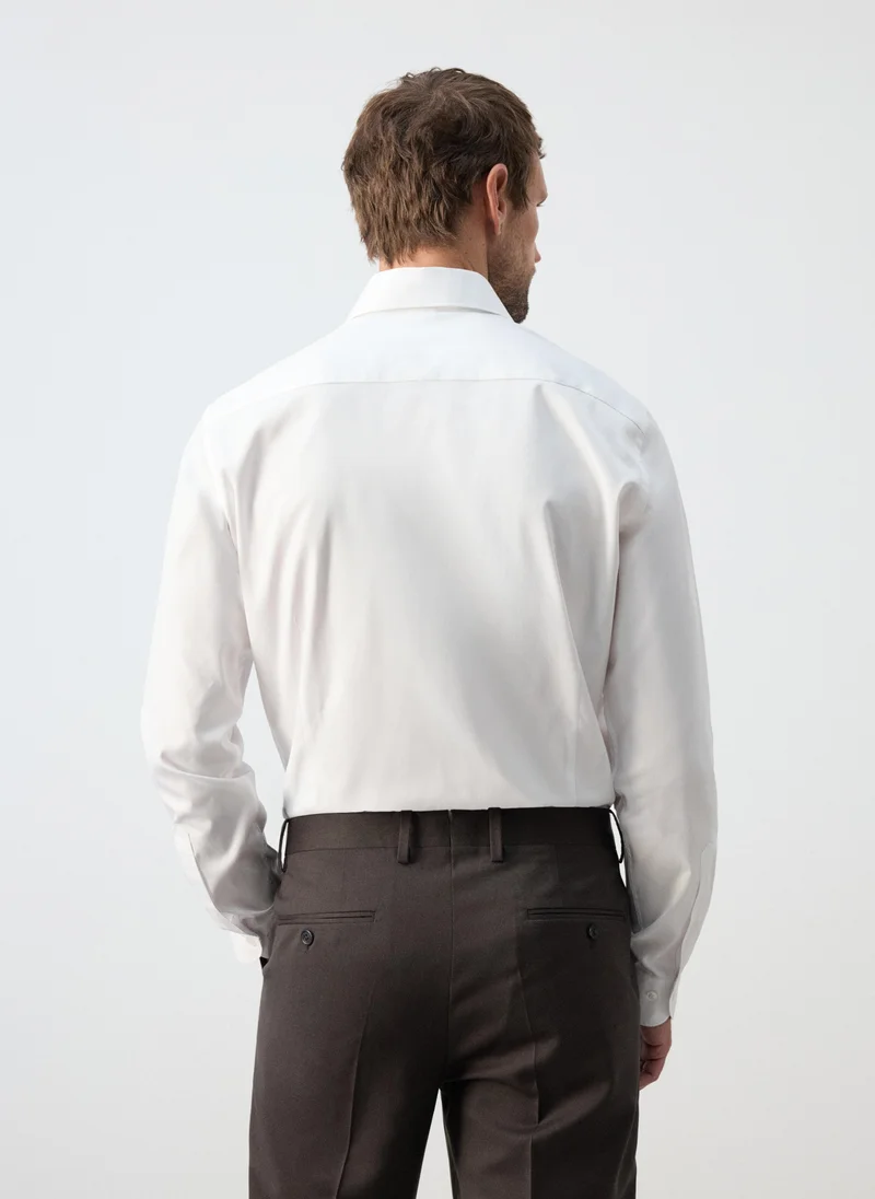 Mango Man  100% cotton slim-fit shirt for Men | Best Price UAE