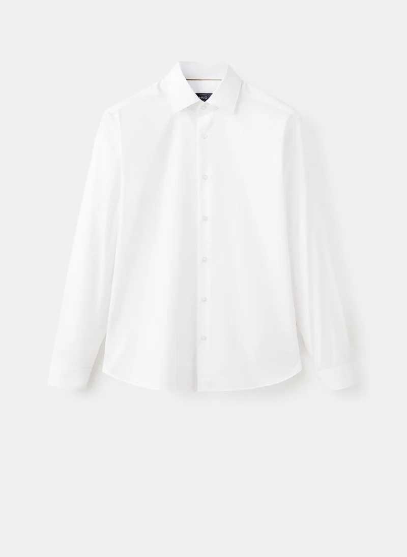 Mango Man  100% cotton slim-fit shirt for Men | Best Price UAE