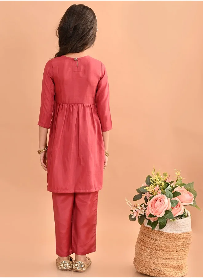 ليلك Girls Kurta Set