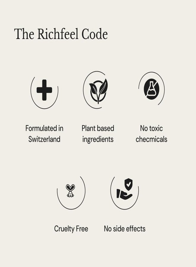 ريتشفيل سيروم ريتشفيل أناغرو® المتطور لإعادة نمو الشعر - تركيبة سويسرية • يتحكم في تساقط الشعر • يحفز إعادة النمو • يزيد الكثافة • تركيبة خفيفة الوزن (2 × 15 مل) - Image 4