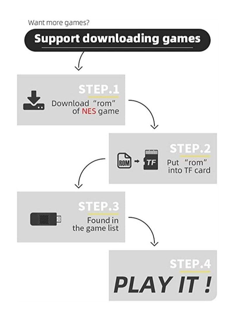 Generic - TV Game Console, Built in Games motion sensing game console, Handheld Retro Video Game Machine with 2.4G Wireless Gamepad Somatosensory Control, HDMI USB Plug and Play, Home Interactive Games - Image 1