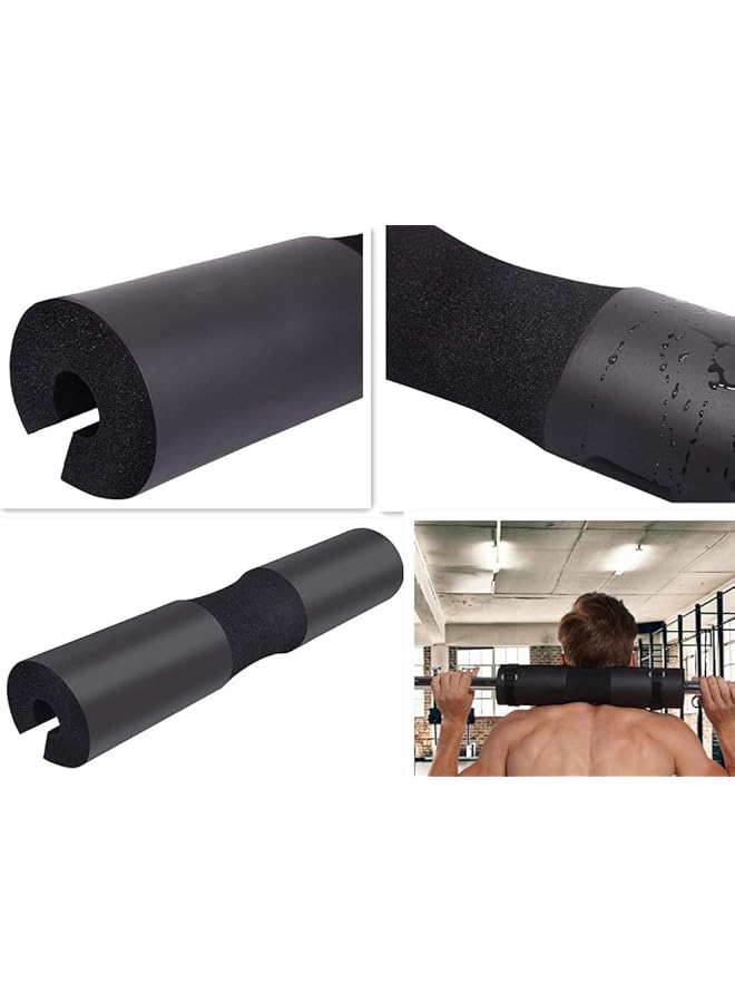 NTRENCY 7Pack Barbell Pad Squat Pad For Lunges Squats And Hip Thrusts With 2 Gym Ankle Safety Straps 3 Hip Resistance Bands Barbell Pad And Carry Bag  - Image 2