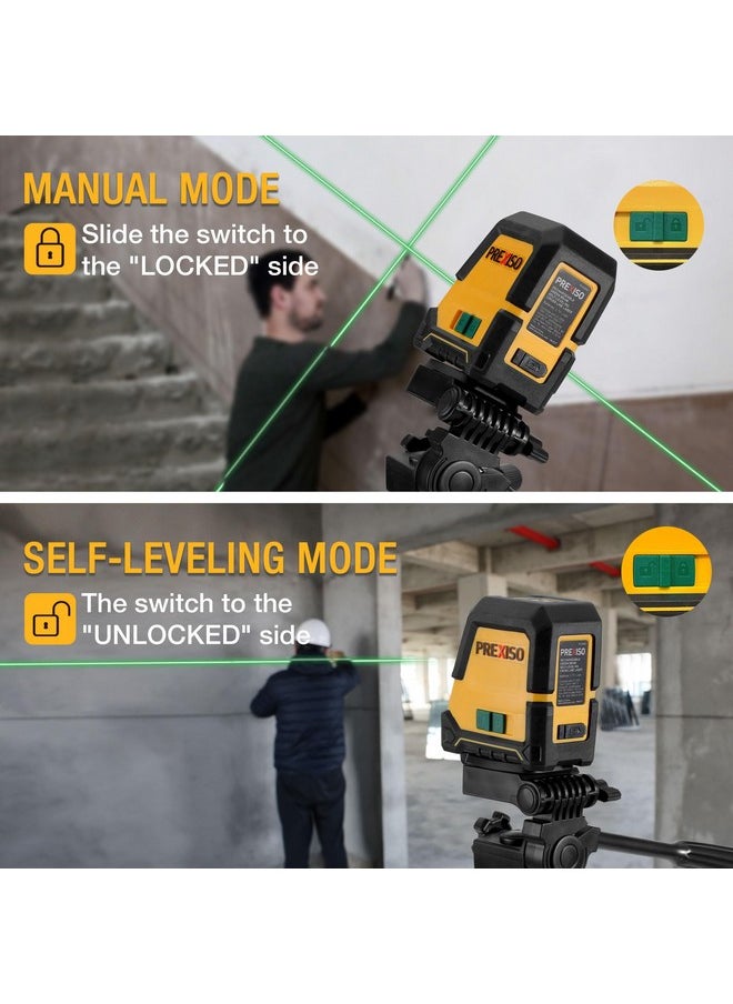 Prexiso PREXISO Laser Level with Tripod - 100Ft Rechargeable Dual Modules Line Laser, Self Leveling Wide Angle Cross Leveler Tool for Construction, Floor Tile Renovation with Magnetic Base, Target Plate, Bag  - Image 3