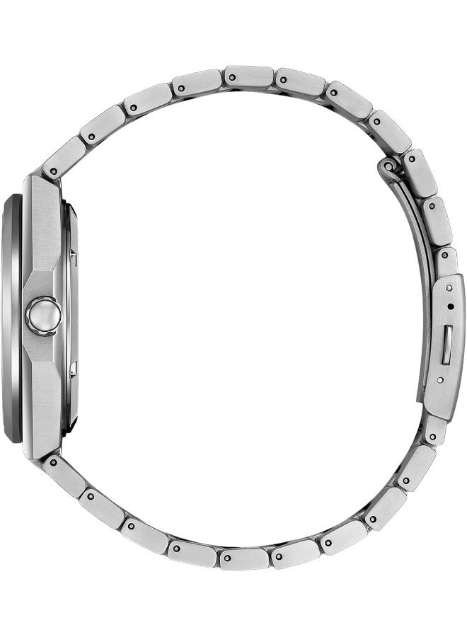 CITIZEN Nj0180-80M Automatic Men'S Watch Titanium 10 Bar Analogue Date Silver, Bracelet - Image 2