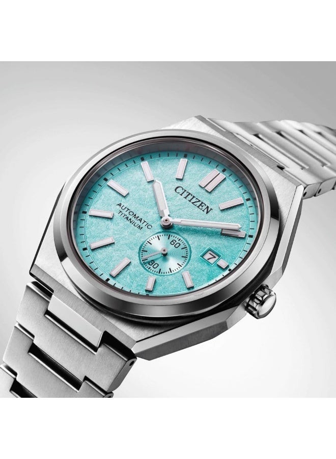 CITIZEN Nj0180-80M Automatic Men'S Watch Titanium 10 Bar Analogue Date Silver, Bracelet - Image 3