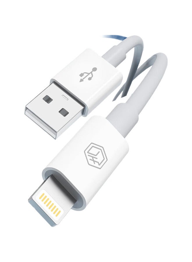 JD.com Jd Jingzao Apple Fast Charging Data Cable, Two-Pack Charging Cord, Compatible With Iphone 14/13/12/11 Pro Max/Xs/Ipad Pro/Air 2/Mini Tablet, Car Charger, White - Image 3