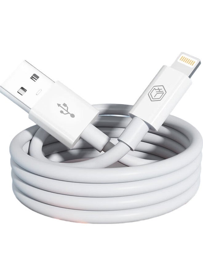 JD.com Jd Jingzao Apple Fast Charging Data Cable, Two-Pack Charging Cord, Compatible With Iphone 14/13/12/11 Pro Max/Xs/Ipad Pro/Air 2/Mini Tablet, Car Charger, White - Image 2