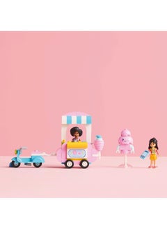 LEGO Friends Candyfloss Stand and Scooter Toy, Kids’ Creative Building Set with 2 Character Mini Dolls, Wheelable Food Cart and Accessories, Gift for 6 Plus Year Old Girls 42643 (110 pieces)  - Image 5