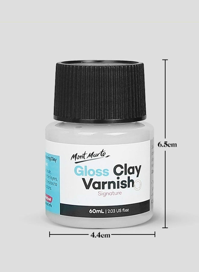 مونت مارتي ورنيش الطين اللامع - مانع تسرب واقٍ قائم على الماء للفنون والحرف الطينية، 60 مل + 60 مل - Image 5