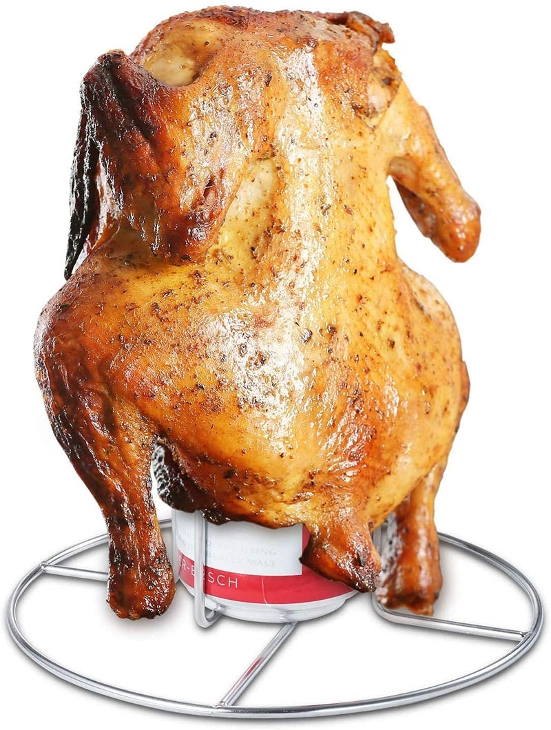 RTT Beer Can Chicken Holder -2 pcs for Grill Oven Smoker Sturdy Stainless Steel Beer Butt Chicken Holder for Whole Chicken Roaster Easy to Use and Clean Chicken Rack for Tender and Juicy Chicken Turkey - Image 3