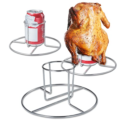 RTT Beer Can Chicken Holder -2 pcs for Grill Oven Smoker Sturdy Stainless Steel Beer Butt Chicken Holder for Whole Chicken Roaster Easy to Use and Clean Chicken Rack for Tender and Juicy Chicken Turkey - Image 1