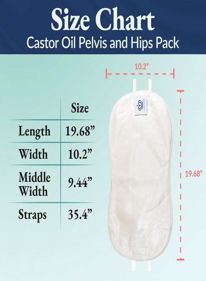 QUEEN OF THE THRONES Castor Oil Pack for Pelvic - Heatless, Less-Mess, Reusable - Organic Cotton Flannel, Comfort Fit, Soft Straps & Naturopathic Doctor Designed (Castor Oil Sold Separately) - Image 4