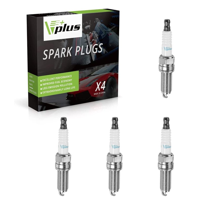 Vplus 4pcs Iridium Spark Plug, Replaces# 93175, LKR7DIX11S