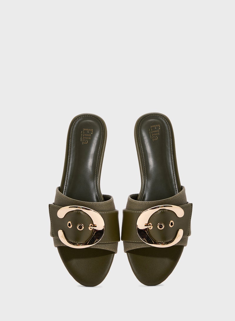 ELLA Flat Sandal With Buckle  - Image 4