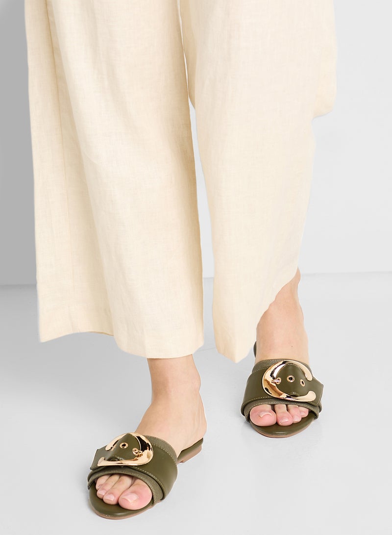 ELLA Flat Sandal With Buckle  - Image 5