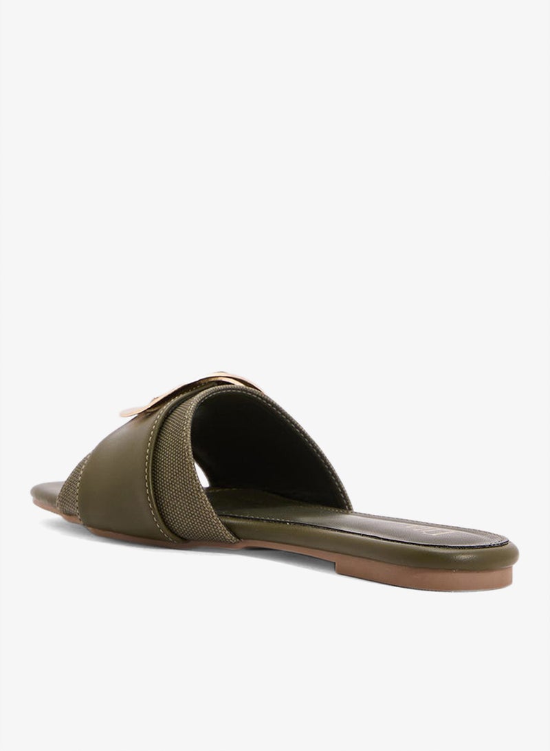 ELLA Flat Sandal With Buckle - Image 2