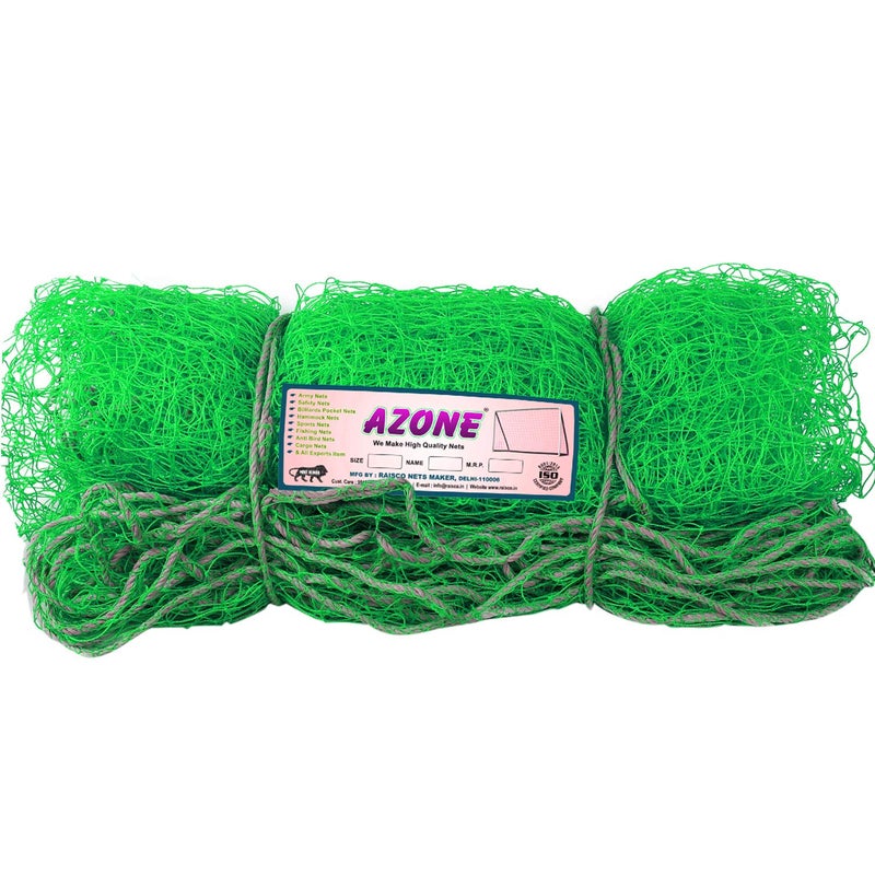 A-Zone 50x15x12 Feet(2310 Square Feet) Roof Cover Nylon Practice Cricket Net (Green) - Image 1
