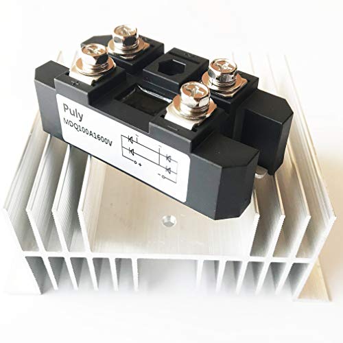Puly Bridge Rectifier MDQ100A 100A 1600V Full Wave diode Module one Phase with Radiator - Image 1